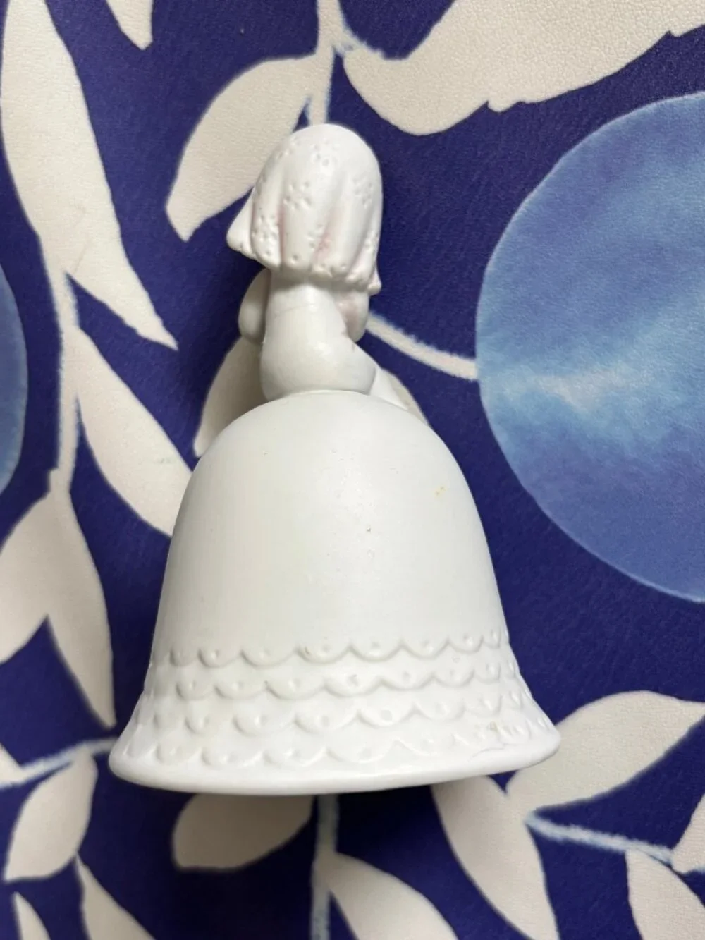 Vintage 1984 Lefton Christopher Collection Matte Bisque Porcelain Bridal Bell
